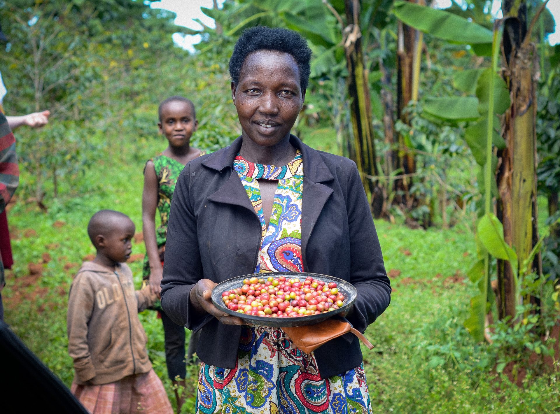 Coffee farmers and community partners